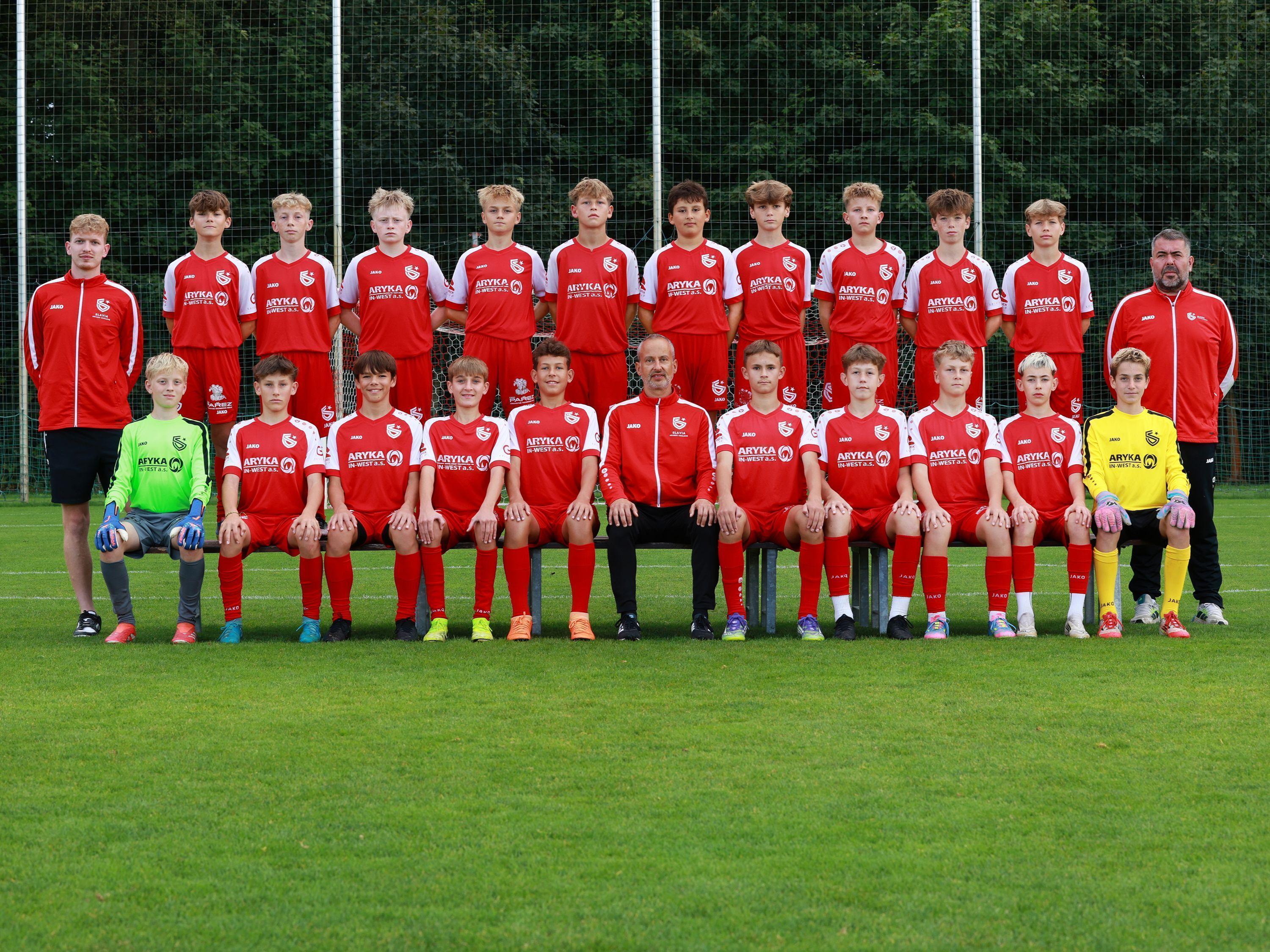 Sestava týmu U14 FC Slavia Hradec Králové