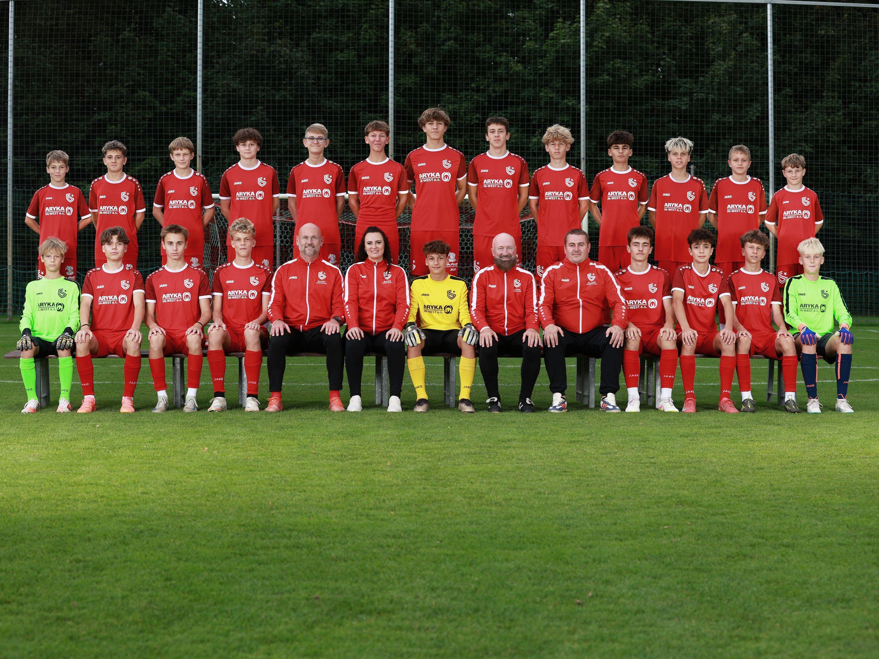 Sestava týmu U15 FC Slavia Hradec Králové
